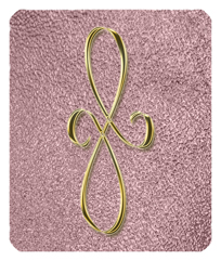 DF35-601-GD-SH-OR Gold Scroll Shimmer Orchid